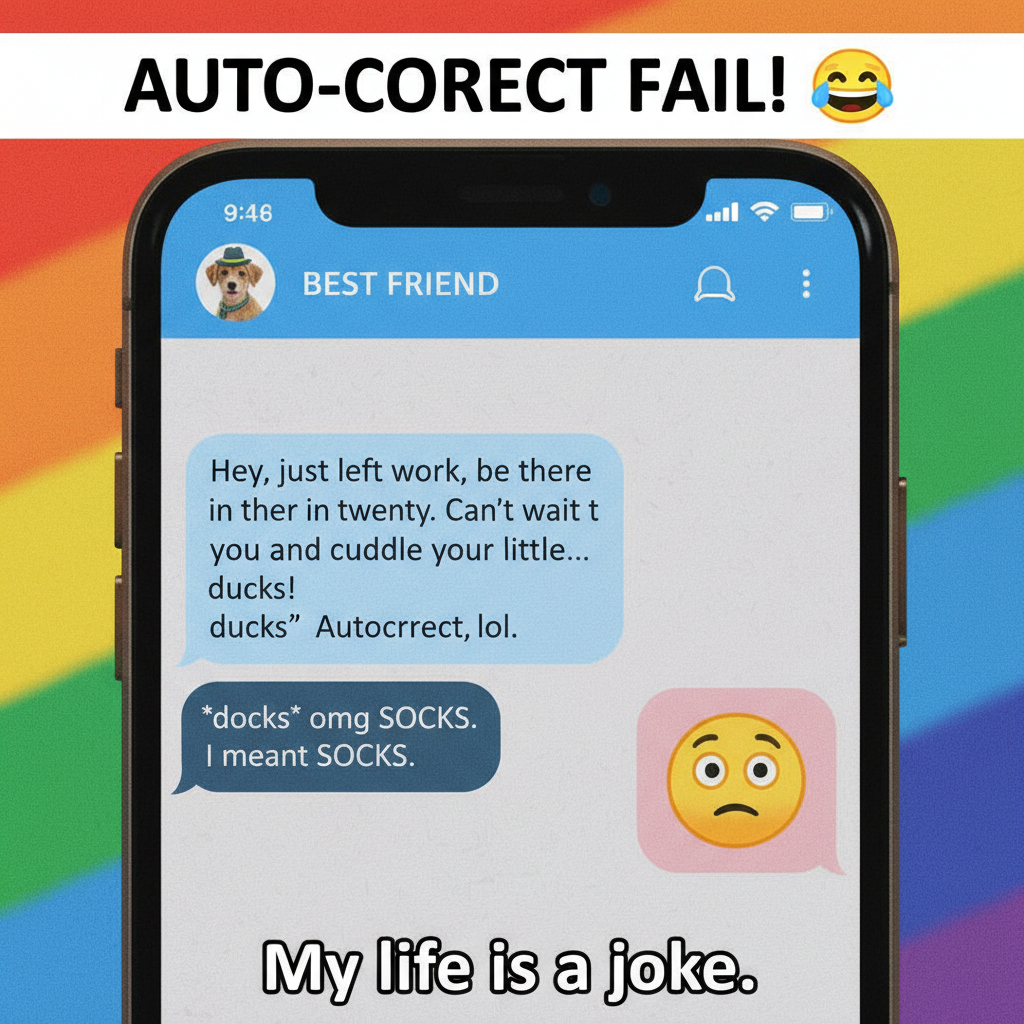 Autocorrect changed 'I'm coming' to 'I'm combing'. My boss is now very confused.