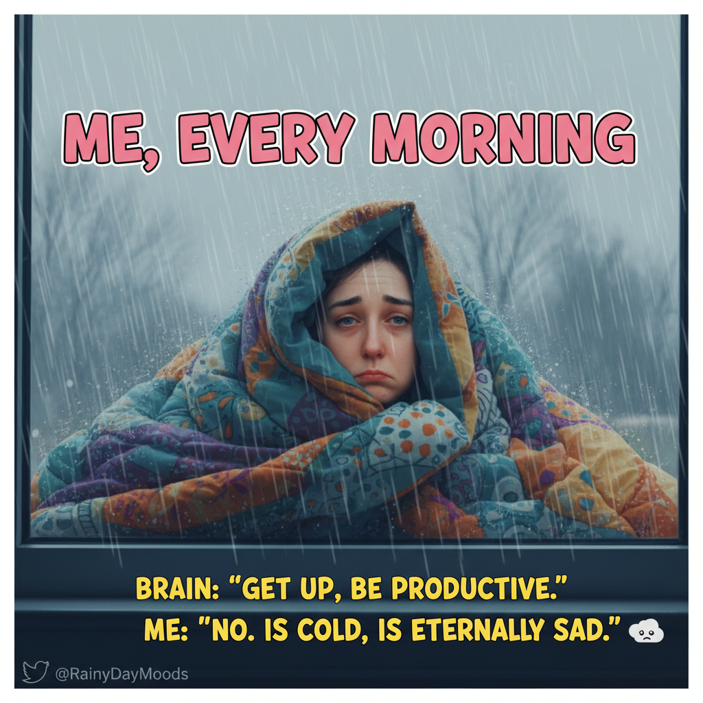 My seasonal depression has a seasonal depression. It's a meta-sadness. Send blankets.