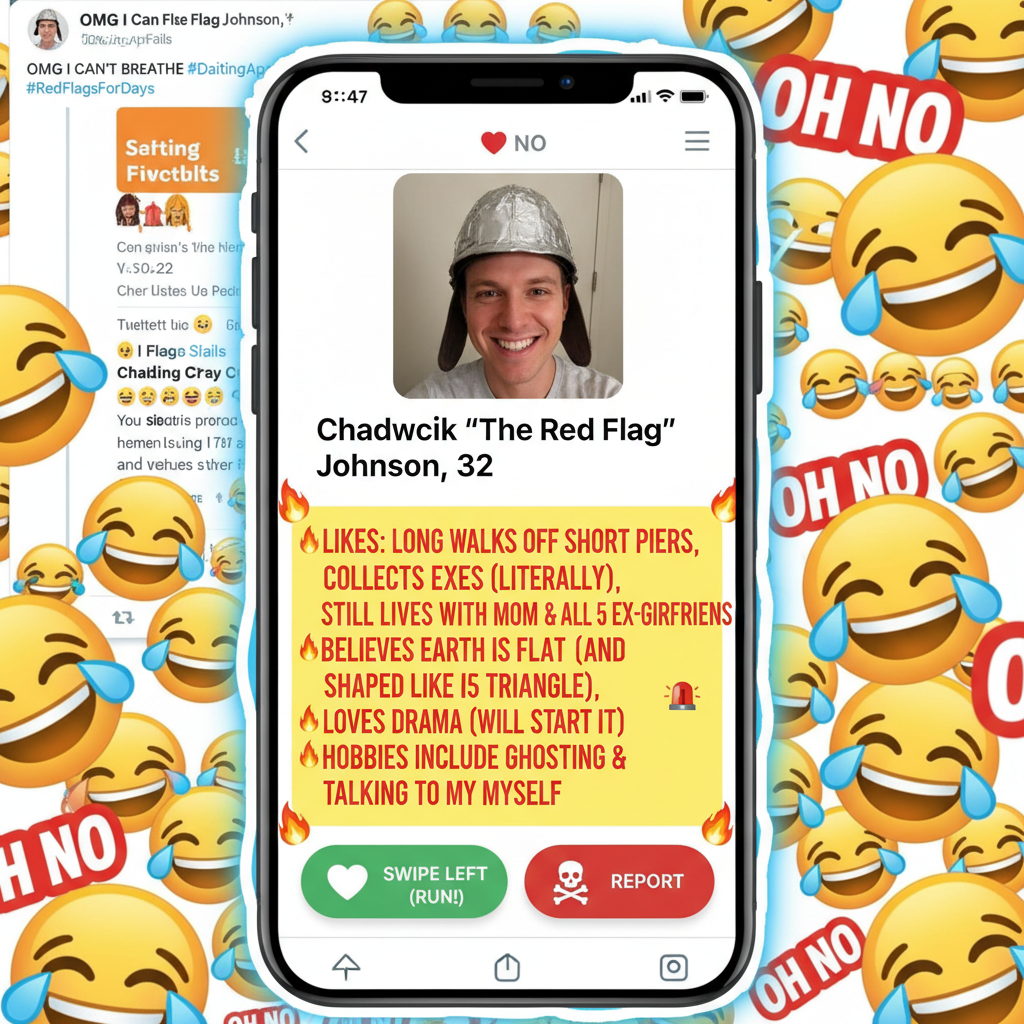 Dating apps are just a curated collection of red flags and questionable bios.