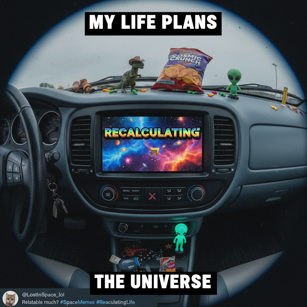 My GPS said 'recalculating' for 30 mins. I'm pretty sure I'm in another dimension.