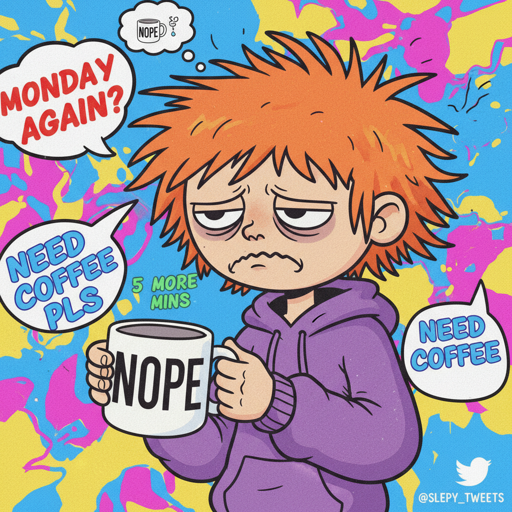 My Monday morning face is 90% regret, 10% caffeine withdrawal. Send coffee, not thoughts.