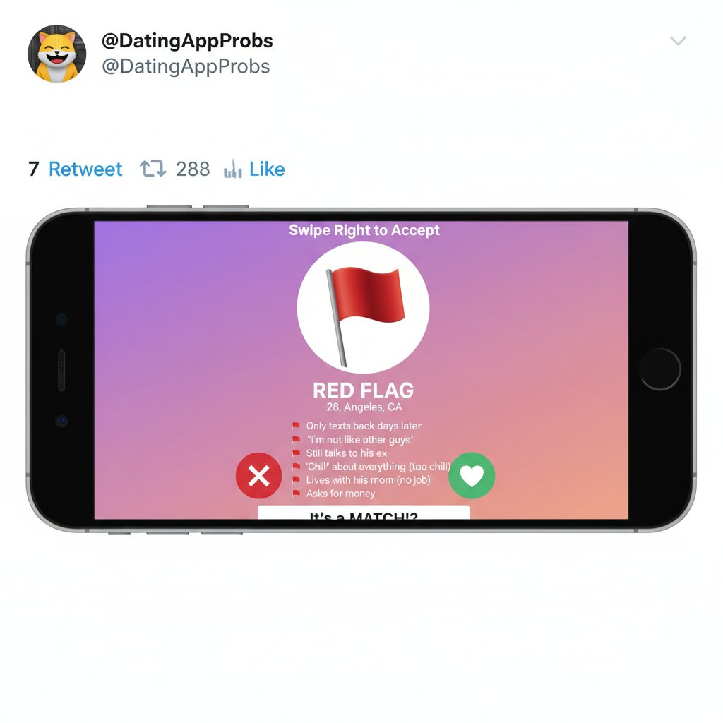 Dating apps are just a collection of 'red flags' with a swipe feature. Change my mind.