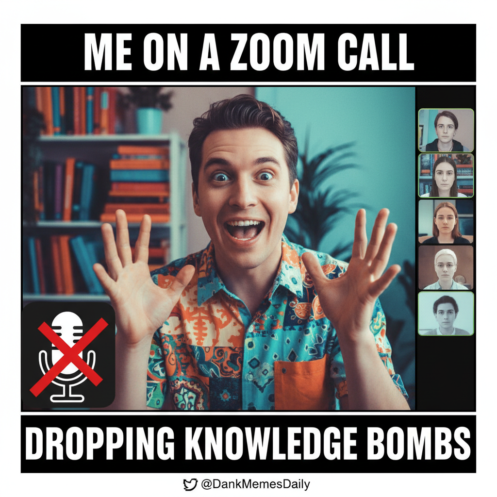 My mic was off for 10 mins during a Zoom meeting. I was having a full conversation with myself.