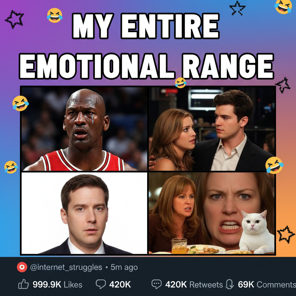 When you see a celebrity reaction meme that perfectly captures your soul. 🤣
