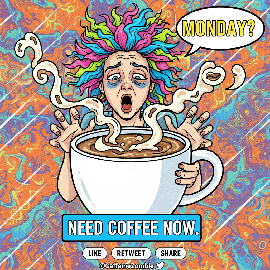 My blood type is coffee. My spirit animal is a barista. Don't talk to me before my first cup.