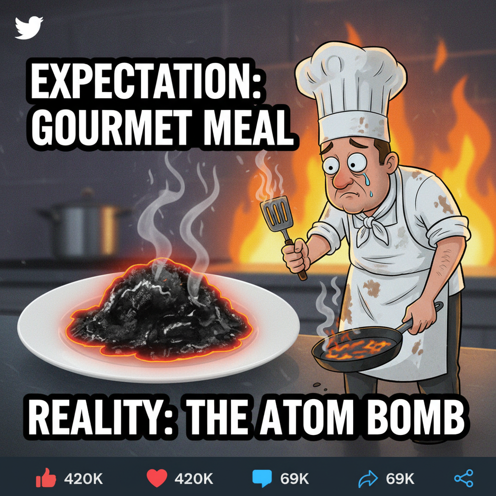 My cooking fail wasn't just bad, it achieved new levels of inedible. Send help (and pizza).