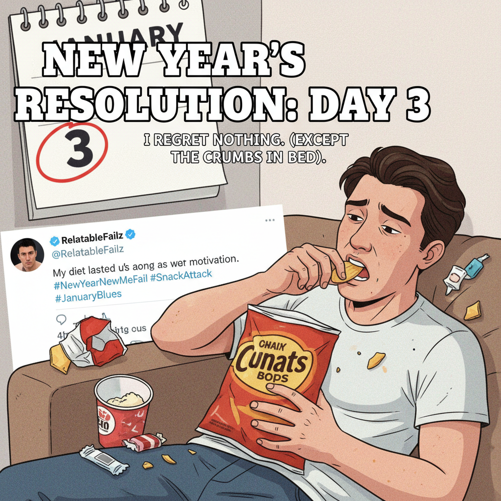 My New Year's resolution lasted 3 days. Pretty sure that's a new personal best.