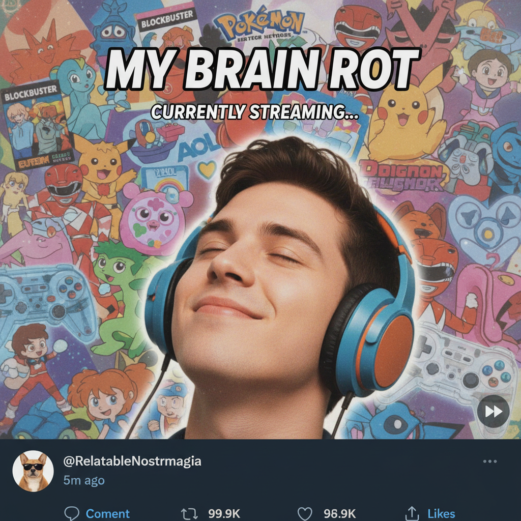 Hearing that one song from your childhood and suddenly you're 8 again, no bills, no responsibilities.