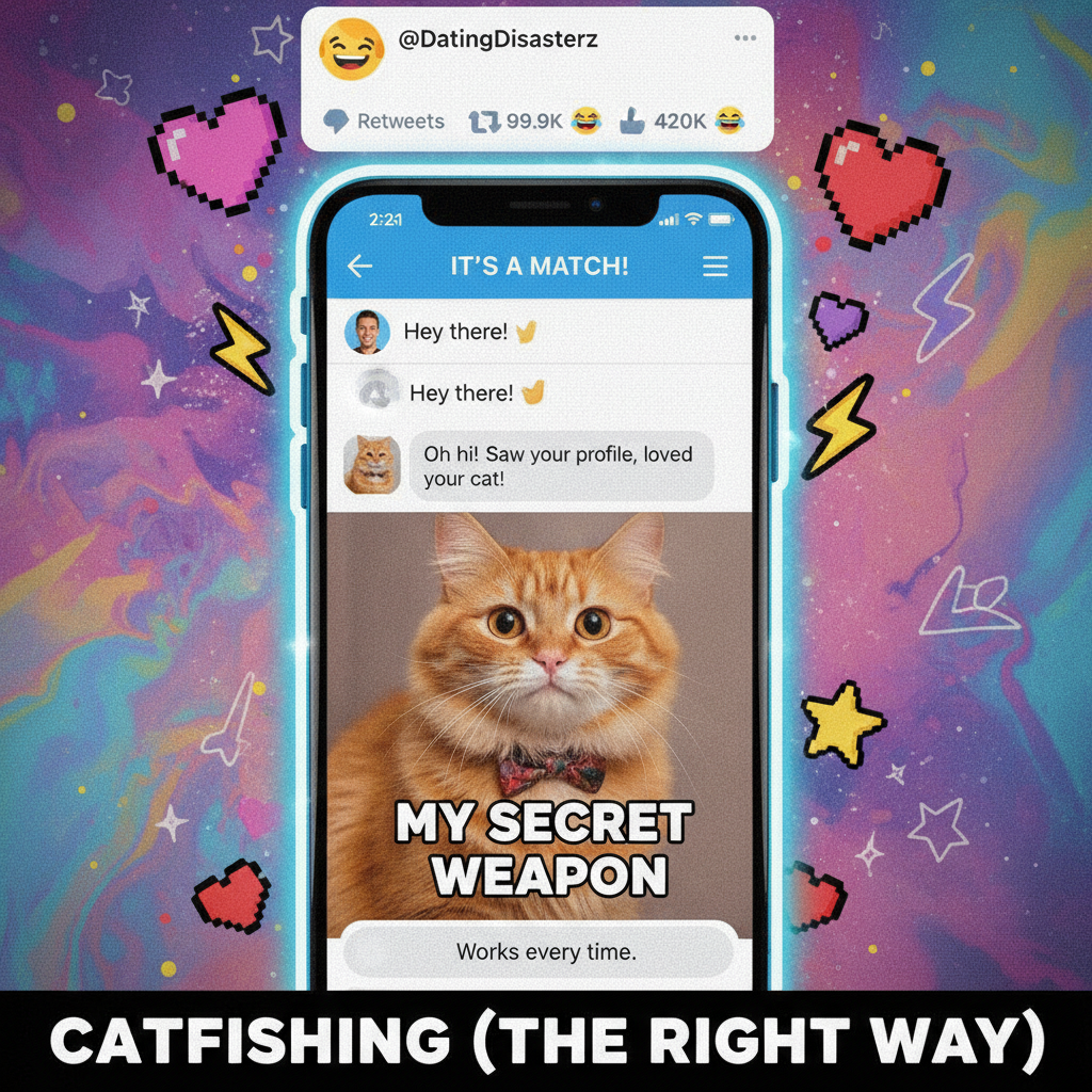 Swiped right, matched, then they sent a pic of their cat. Instant win. 😻