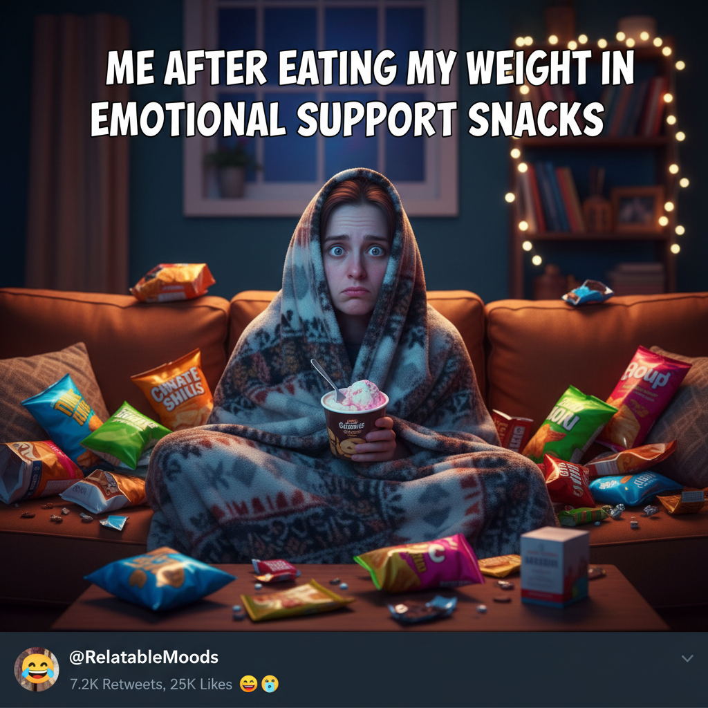 Seasonal depression hitting so hard I'm considering hibernating with a snack stash.