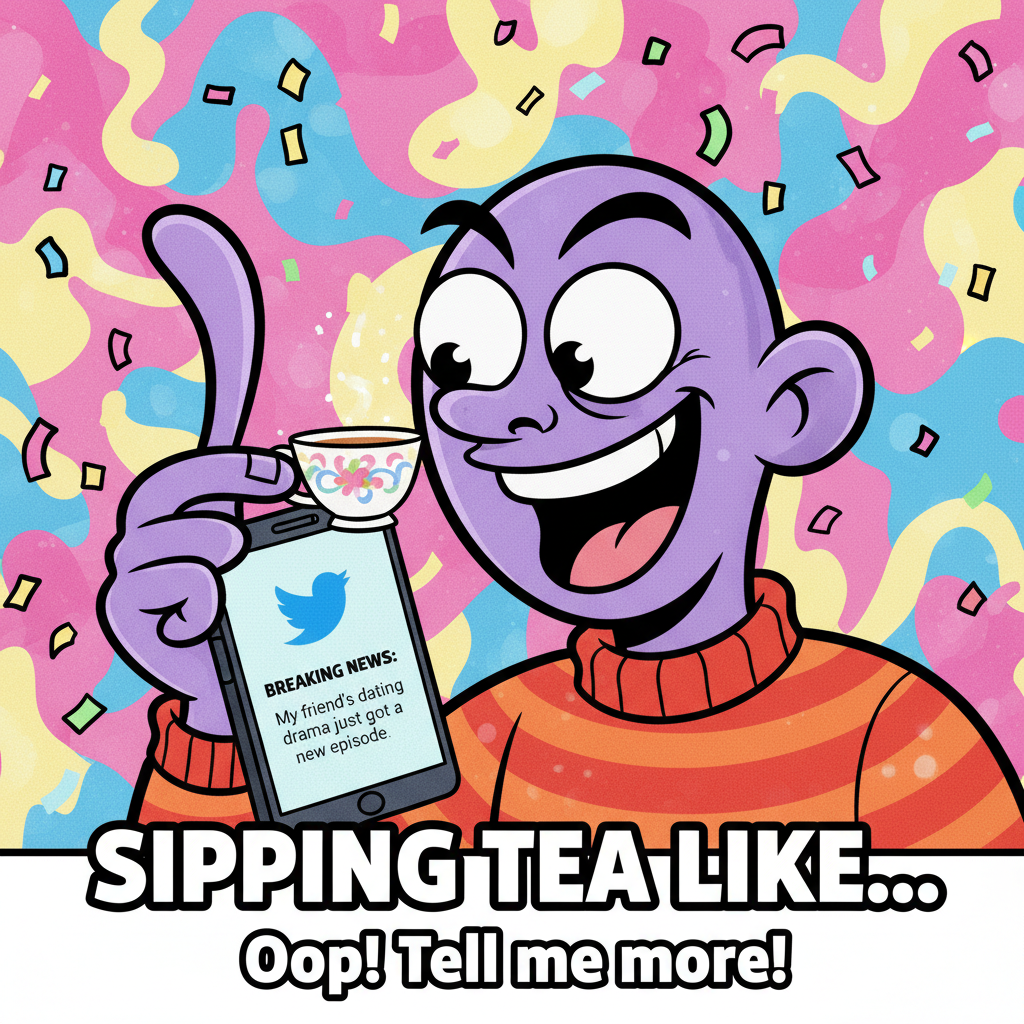 Me watching literally any celebrity drama unfold online: *sips tea dramatically*