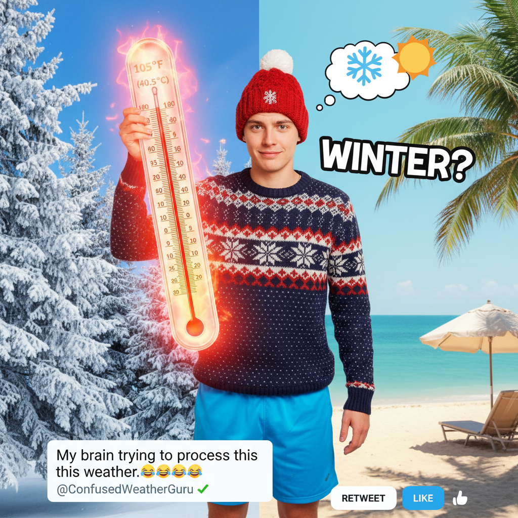 It's 70°F in February. My seasonal depression is confused, but my shorts are ready.