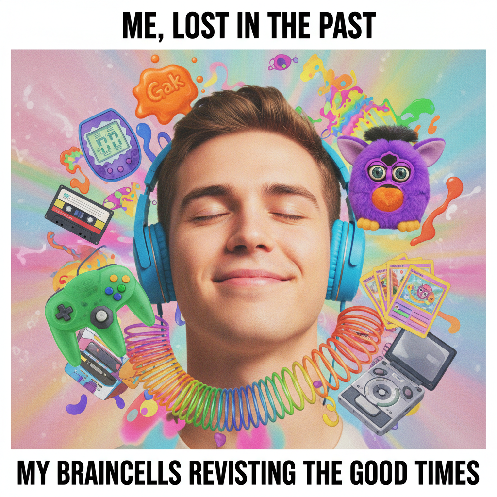 Hearing that one song from your childhood and instantly feeling 8 again. The nostalgia hit different.