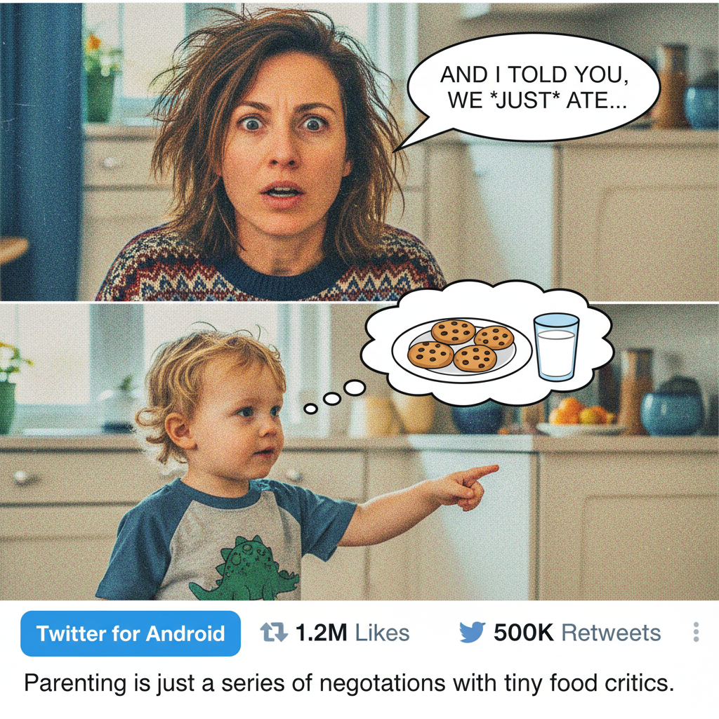 My toddler just asked for a snack while I was mid-sentence. My life is a series of interruptions.