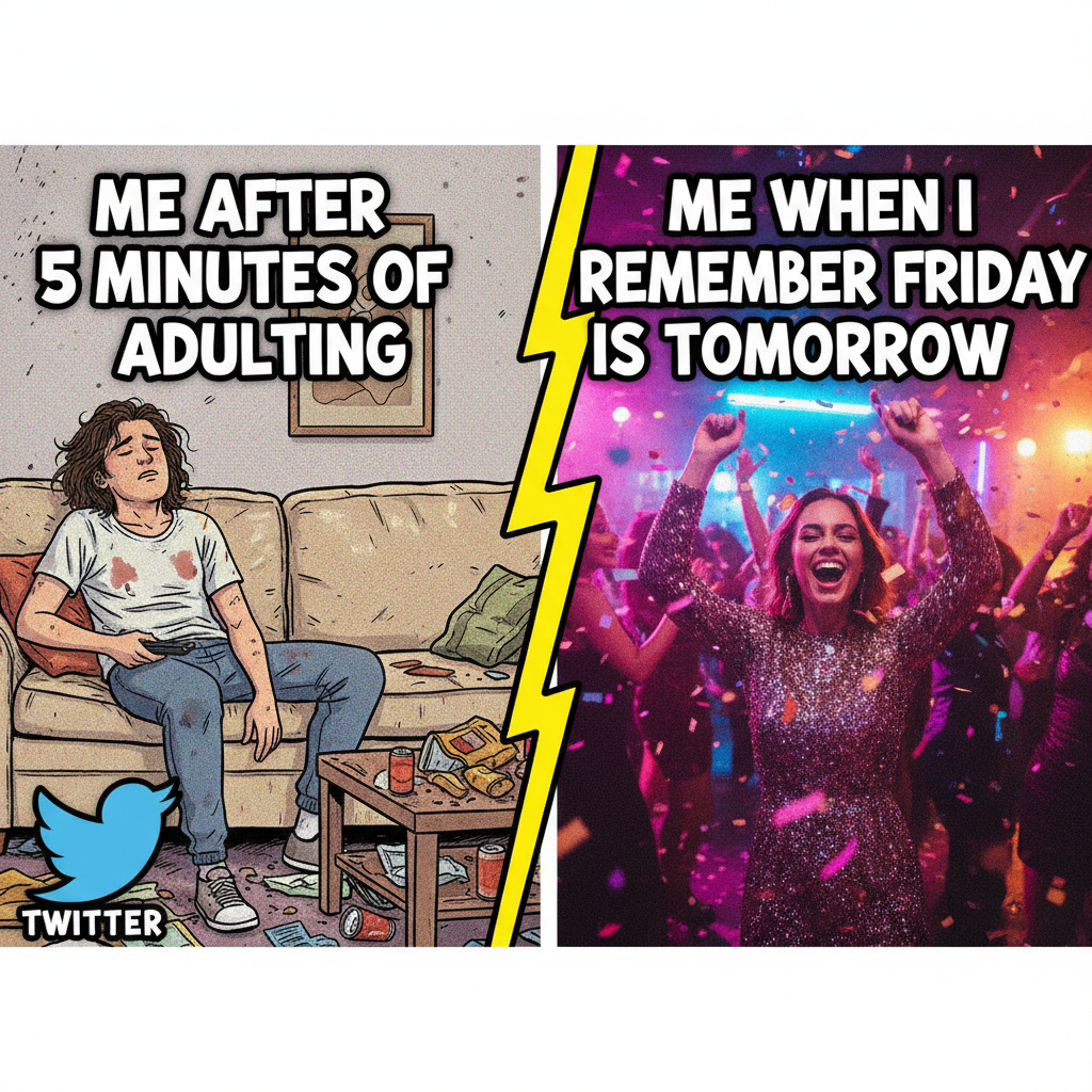 My social battery after 1 hour vs. my friend's after 10 hours. We are not the same.