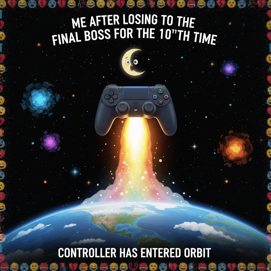 My controller is now in orbit. Thanks, Dark Souls.