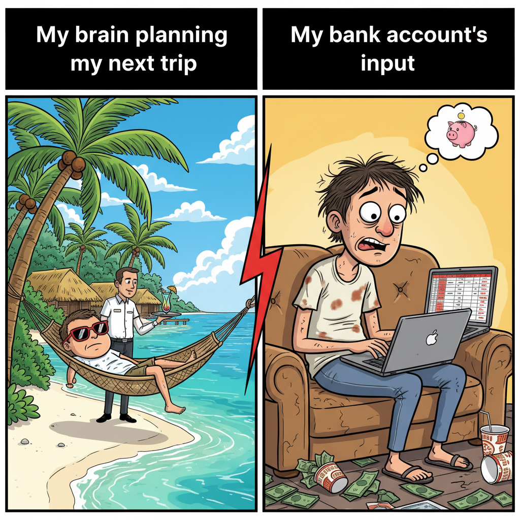 My 'vacation' plans vs. my bank account's reality check