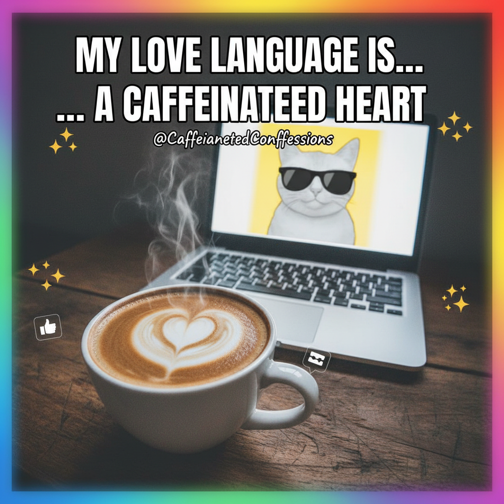 My blood type is coffee. My love language is caffeine.