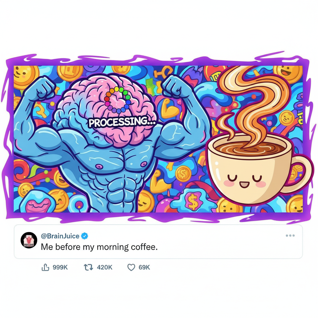 Monday morning: My brain is still buffering. Send coffee and good vibes. Or just coffee.