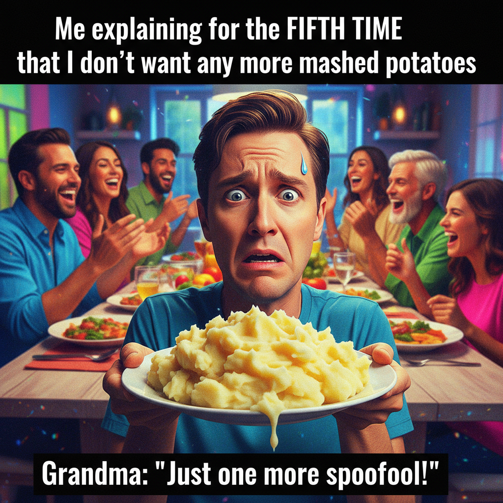 Aunt Carol just asked if I'm 'still single.' Send help and more mashed potatoes.