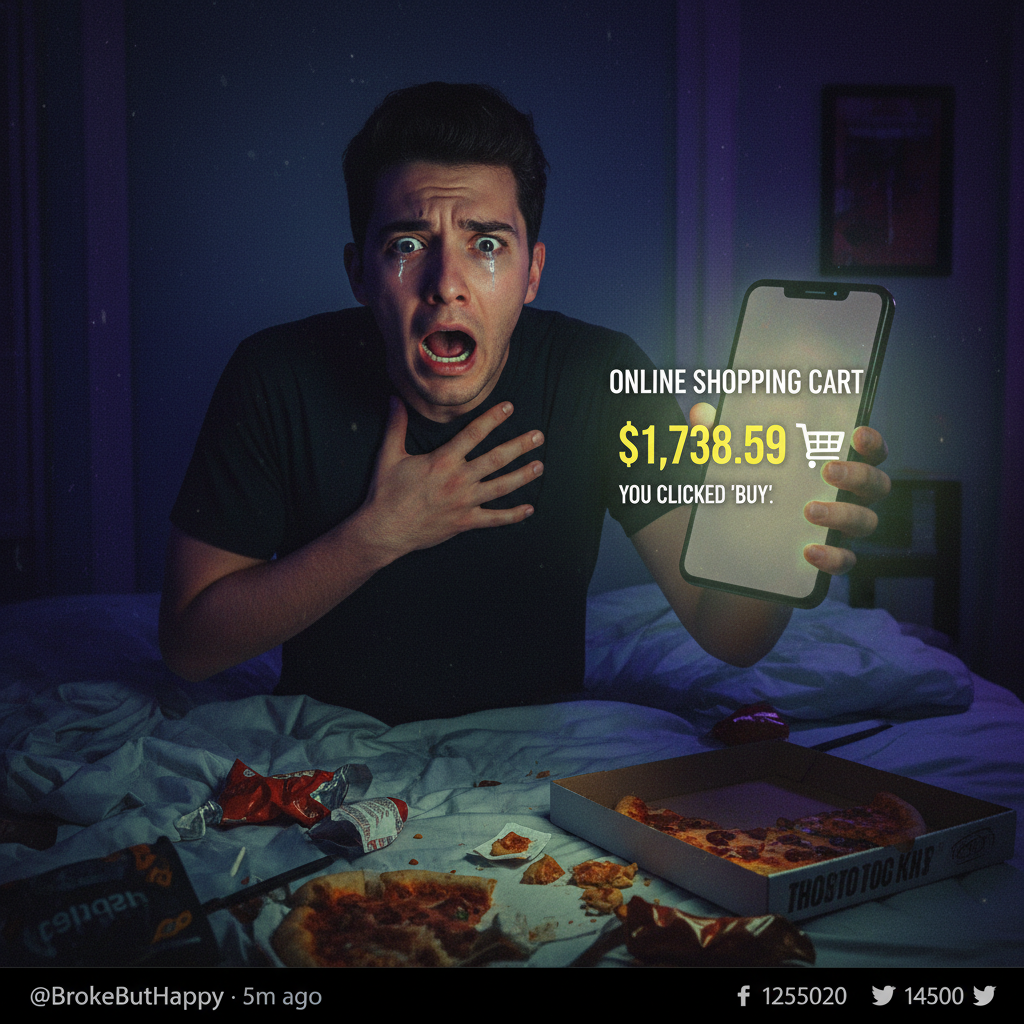 Me: 'I need to save money.' Also me: *adds 17 things to cart at 3 AM*