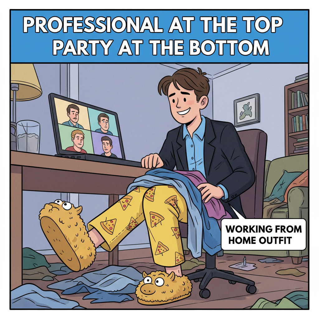 My boss just asked if I was wearing pajamas on Zoom. Sir, these are my 'professional loungewear.'
