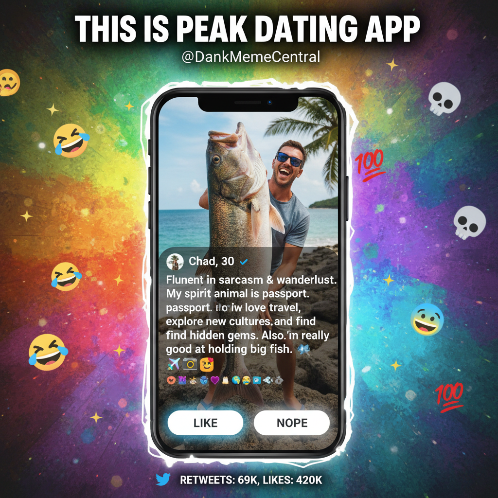 Dating apps are just a collection of 'I love to travel' bios and fish pics.