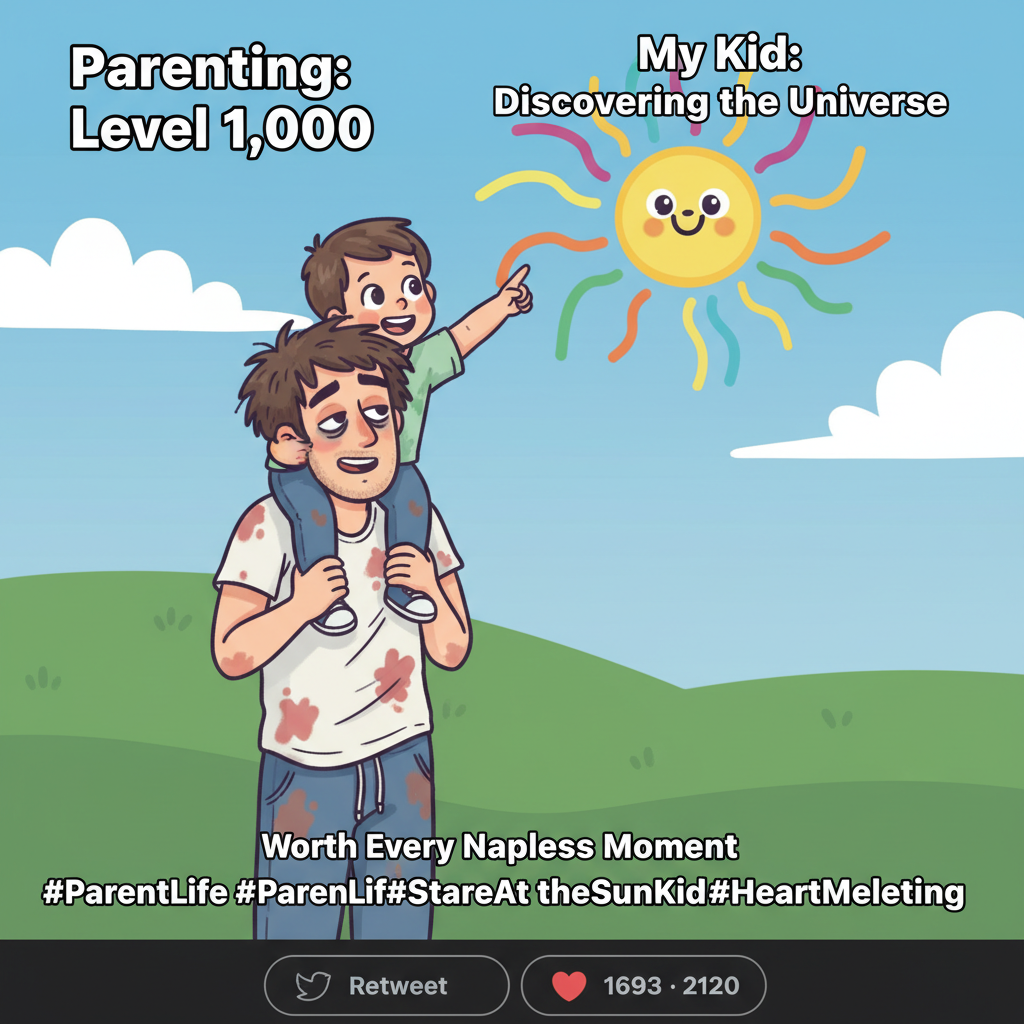 My kid just asked why the sun follows us. I said 'it loves you.' Now I'm a scientist.