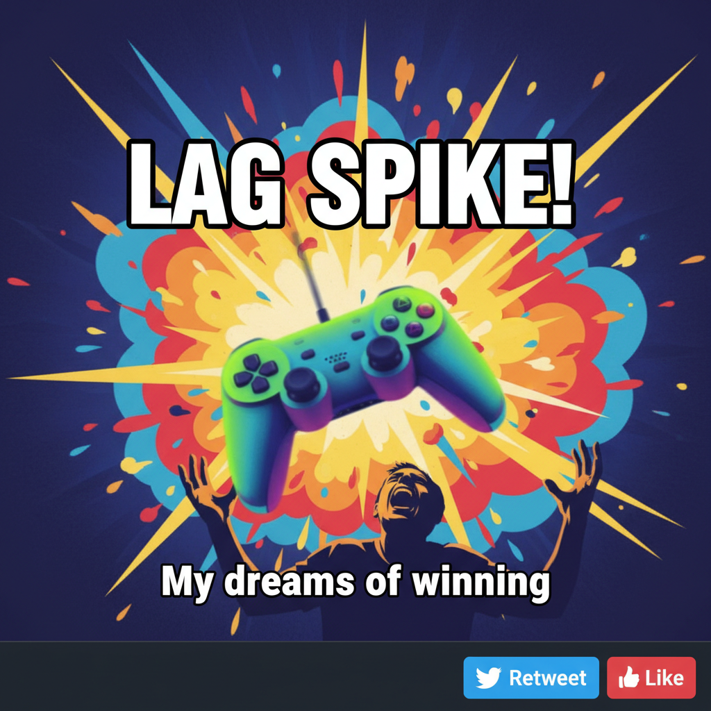 My controller just flew across the room. It wasn't me, it was the lag. Definitely the lag.