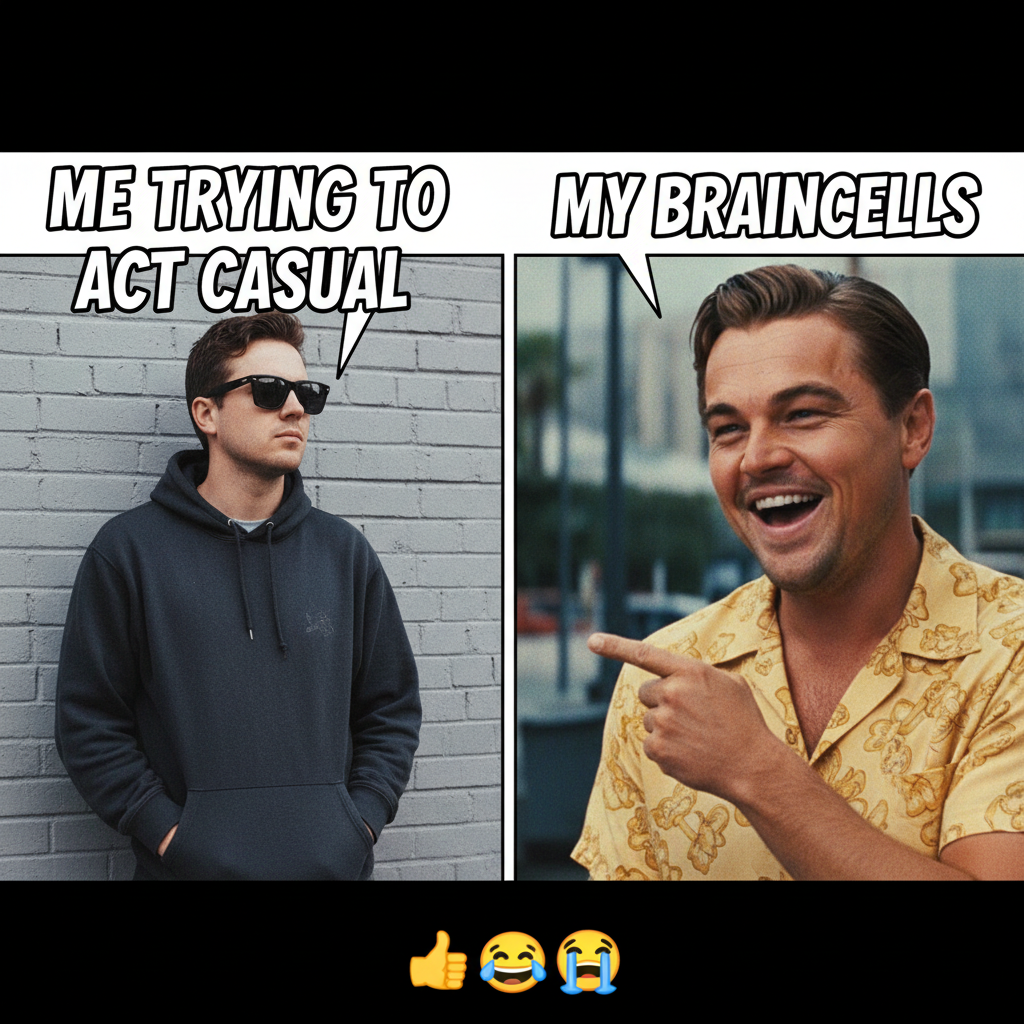 When you think you're slick but the camera catches your true reaction. *Leo DiCaprio pointing*