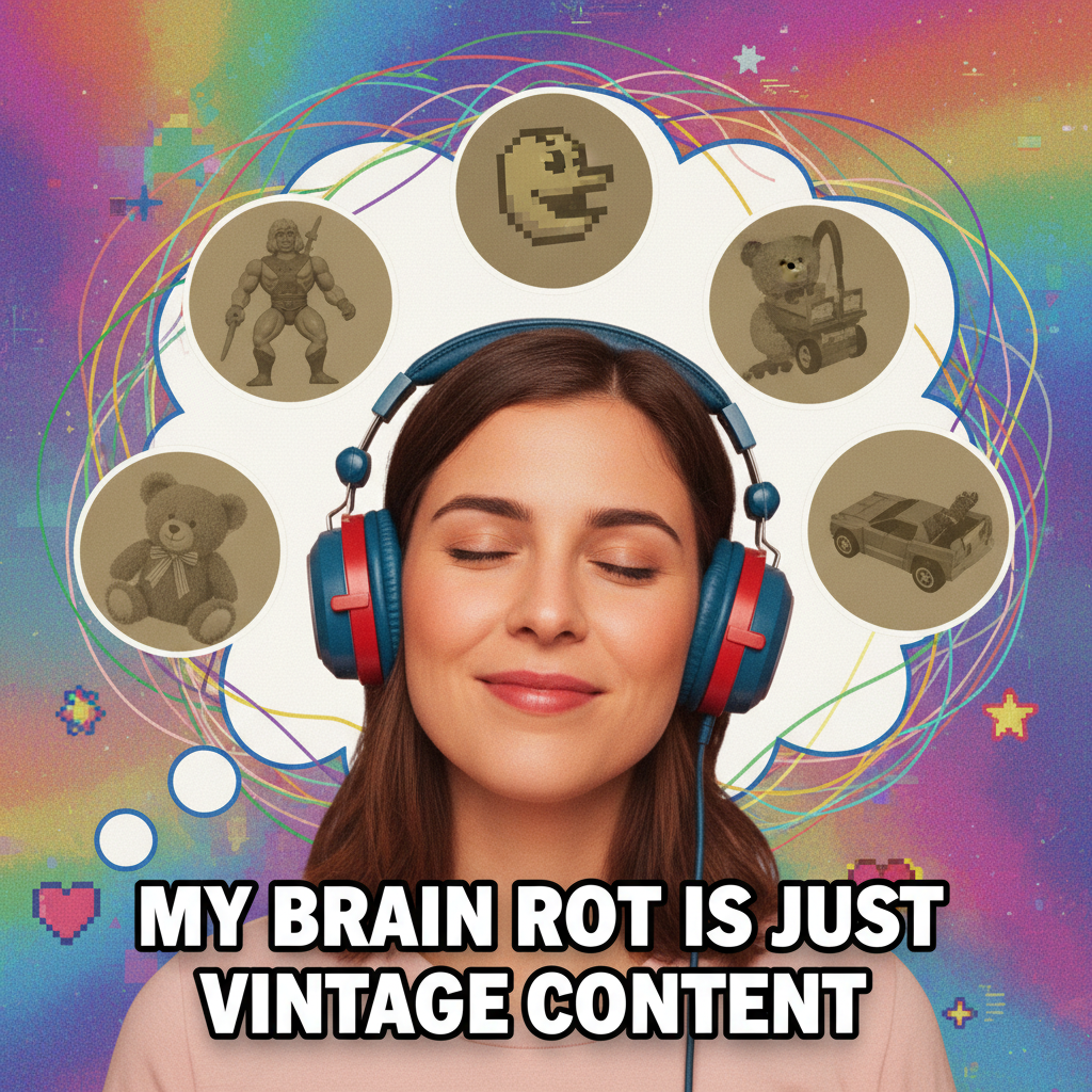 Hearing that one song from your childhood and suddenly you're 8 again, no bills, just vibes.