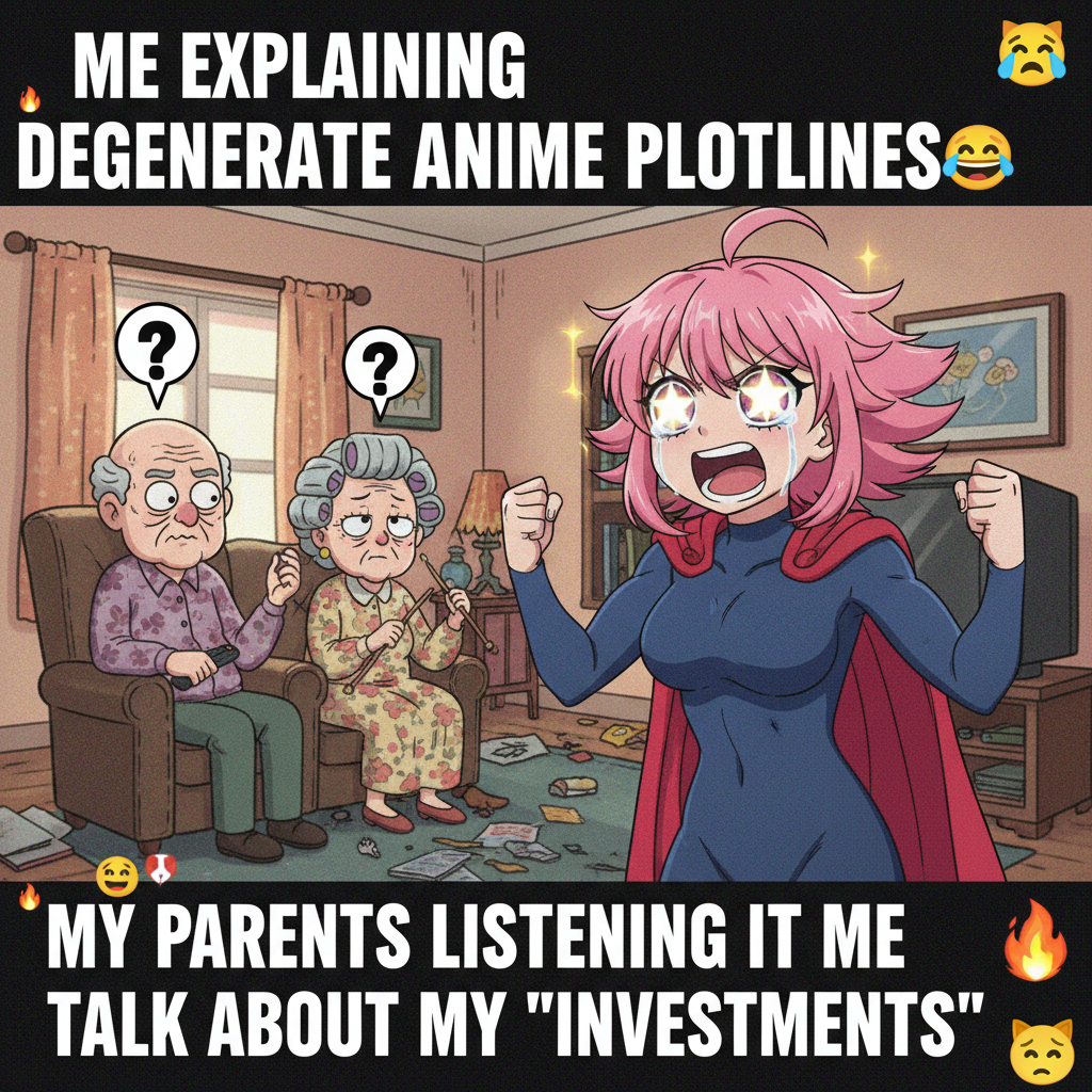 Me trying to explain my life choices to my parents with anime logic.