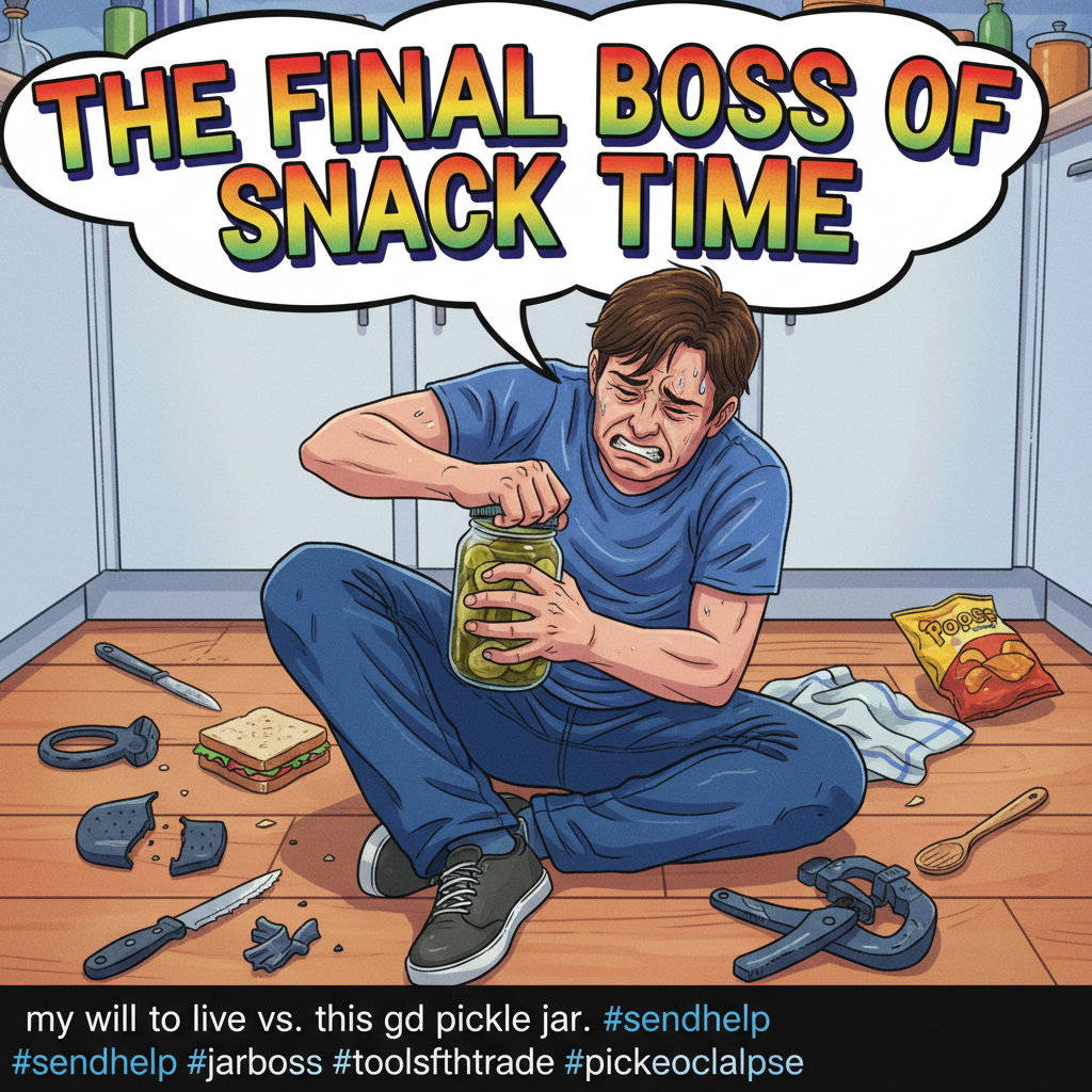 Just spent an hour trying to open a jar. Adulting is a scam.