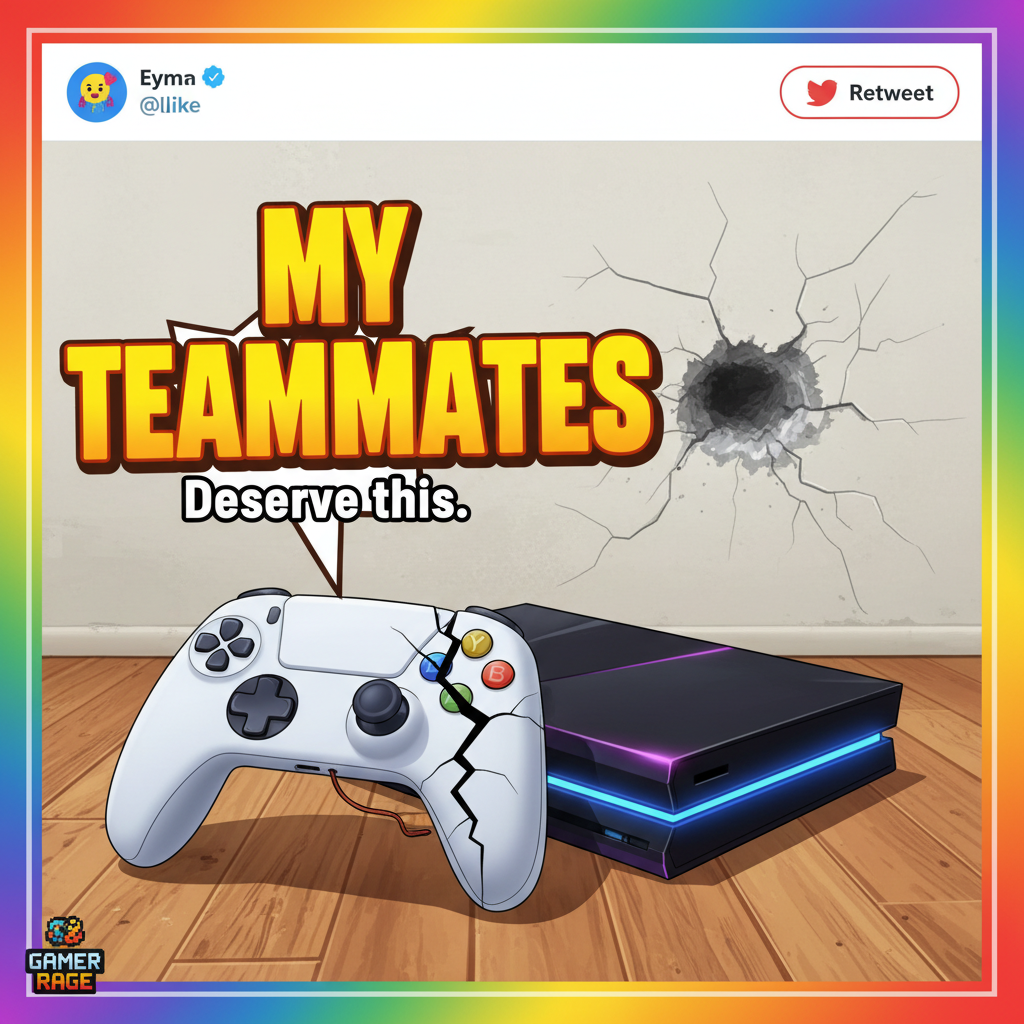 My controller just did a 360 no-scope onto the wall. I'm fine. Everything's fine.