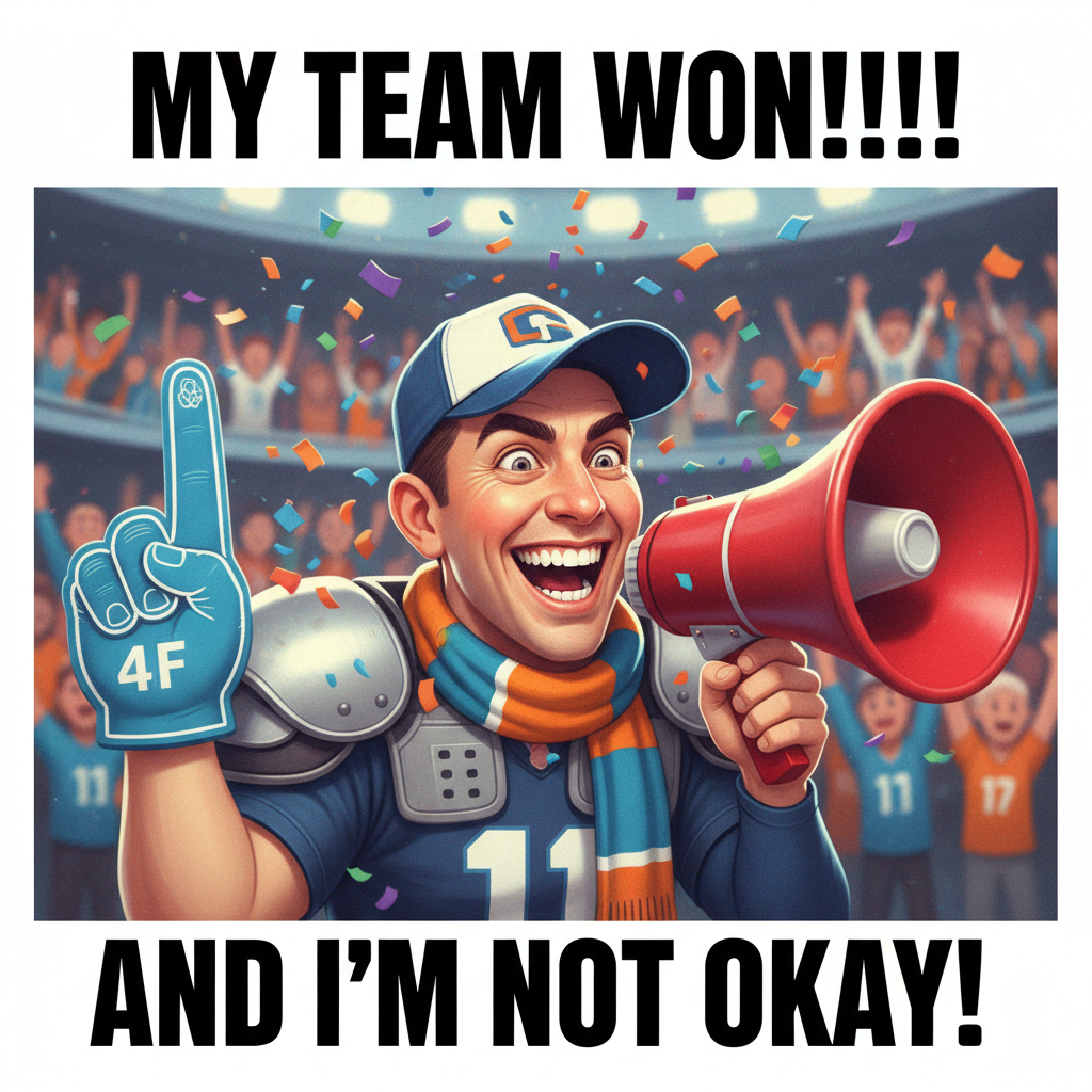 My team won. I'm legally required to tell everyone I know for the next 72 hours. Them's the rules.