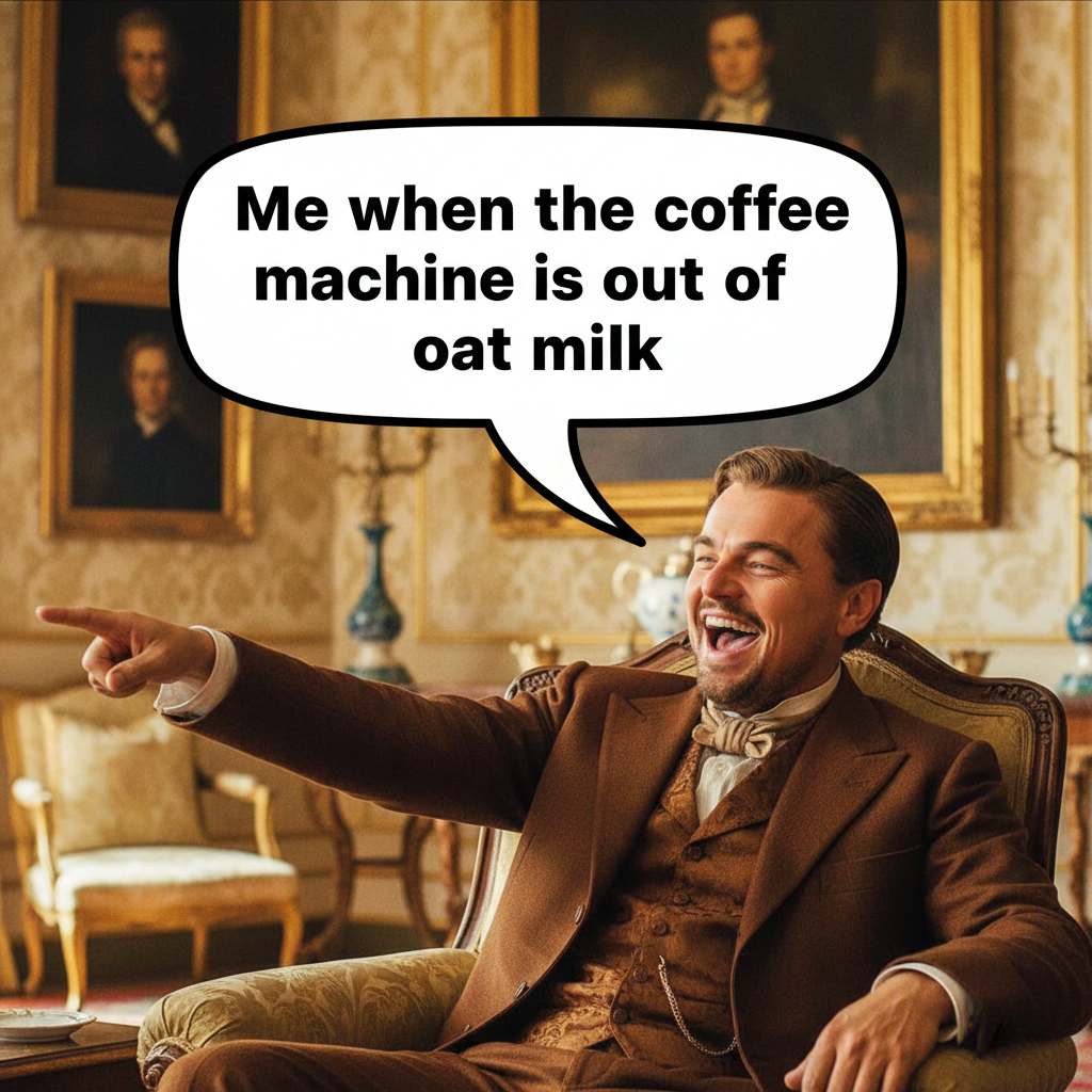 Me reacting to literally any minor inconvenience. (Insert Leo DiCaprio meme)