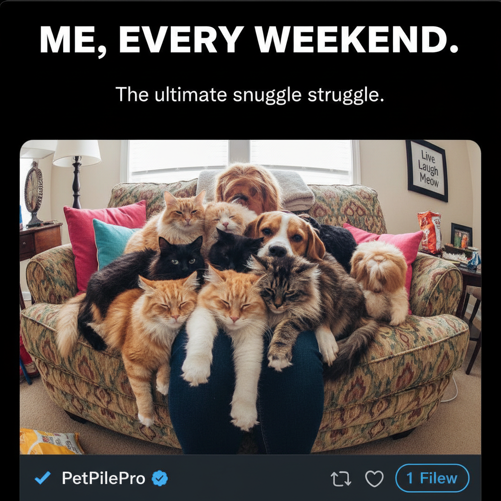 My pet thinks 'personal space' is a myth. I wouldn't have it any other way. ❤️🐾