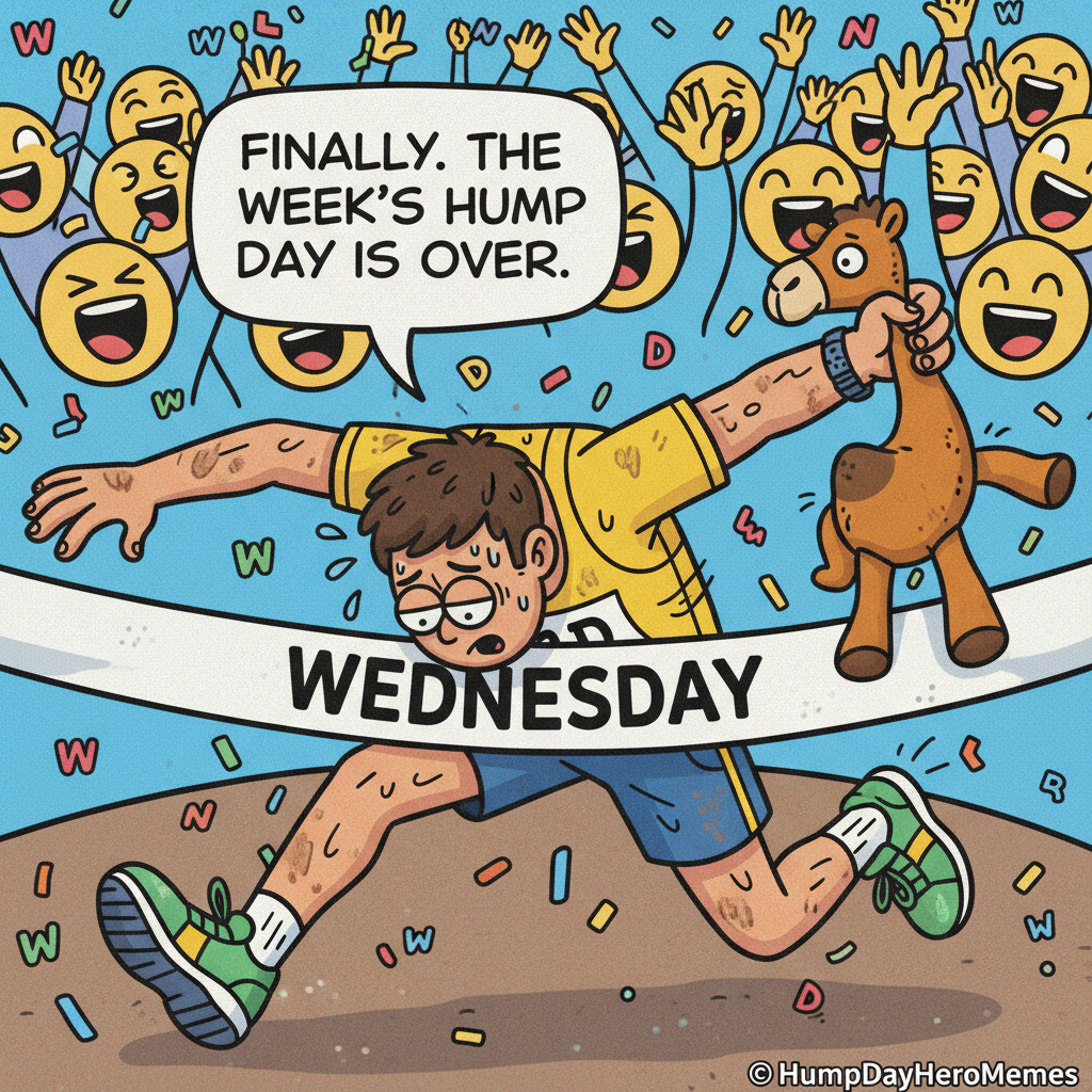 Hump Day got me feeling like I just ran a full marathon, but it's only Wednesday.