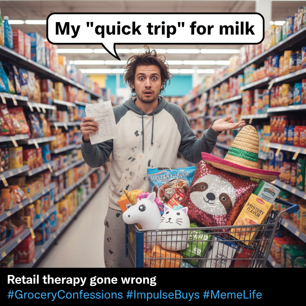 Adulting is just making a grocery list and then buying everything BUT what's on the list.