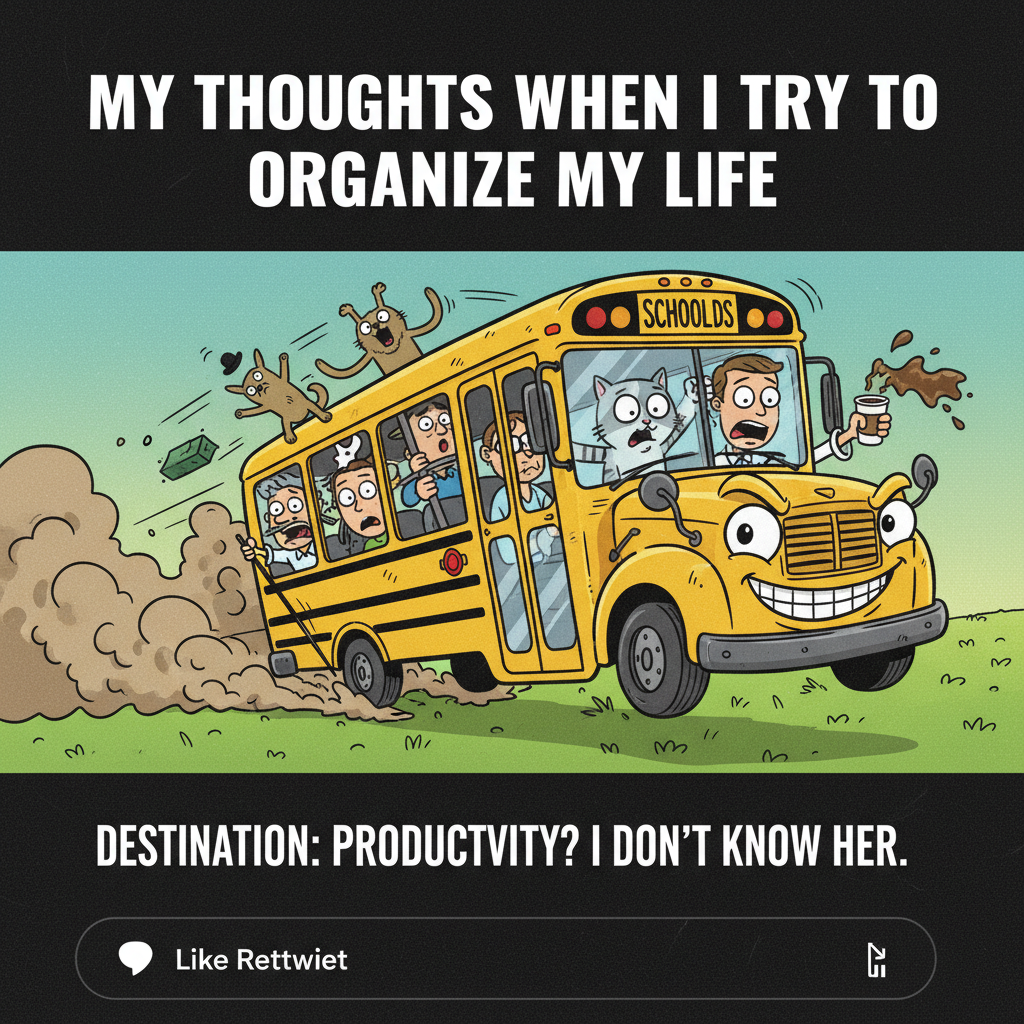 The bus driver just took a shortcut through a field. This is my villain origin story.