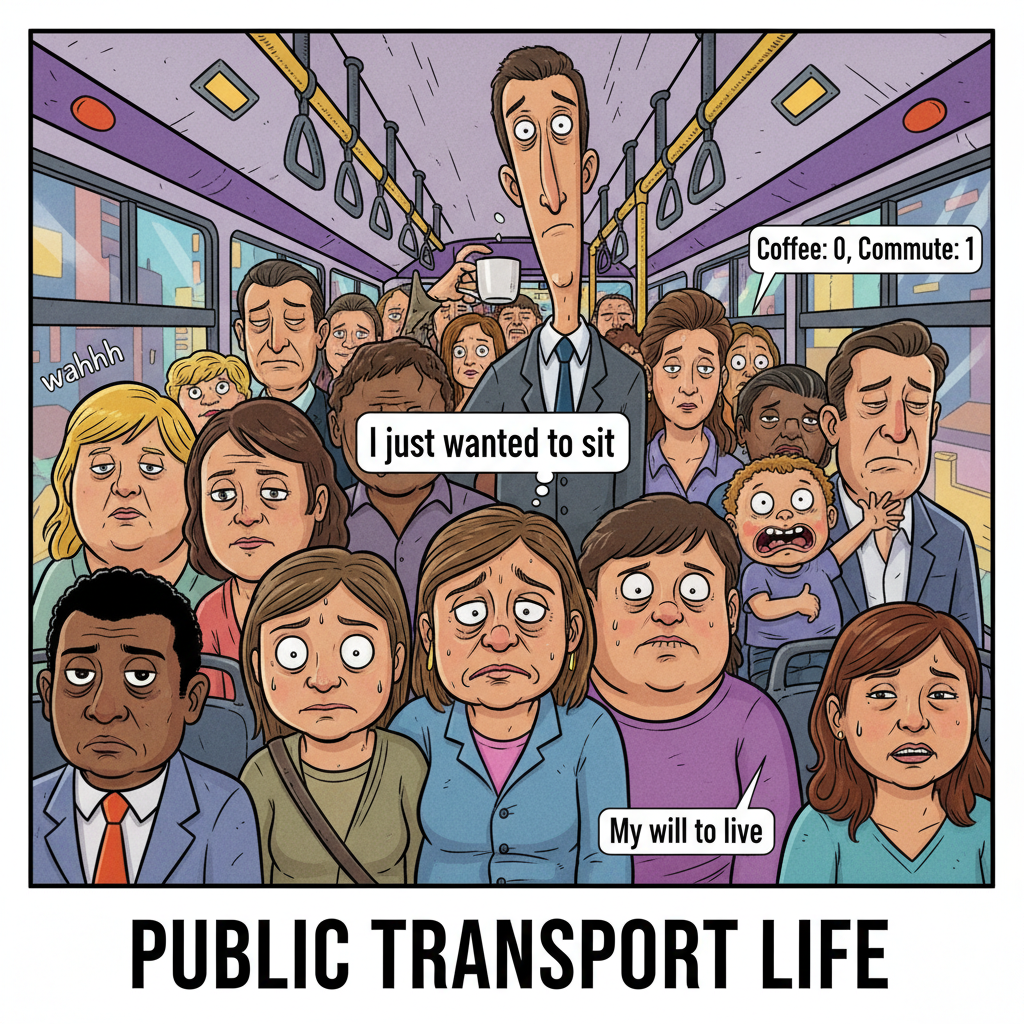 Public transport is just a daily social experiment on how much chaos humans can endure.