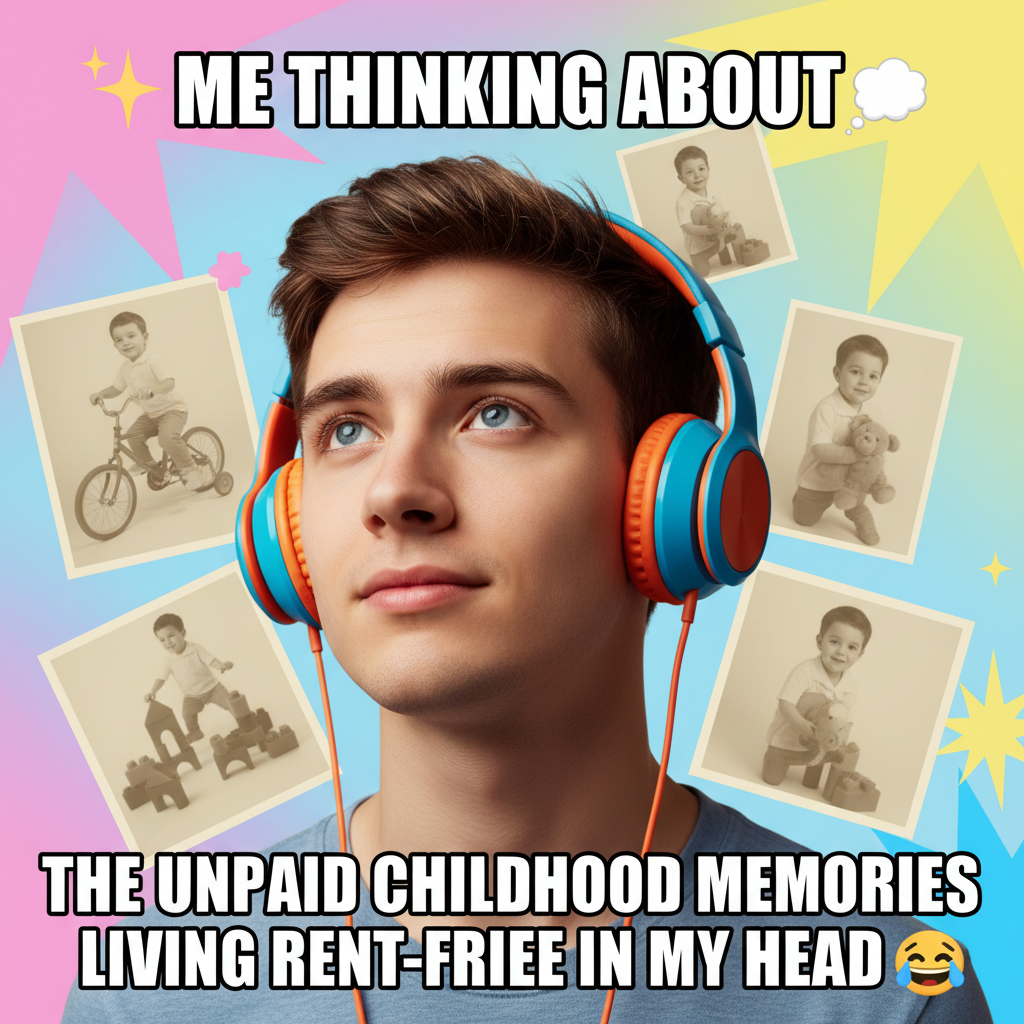 Hearing that one song from my childhood hits different. Instant time travel activated.