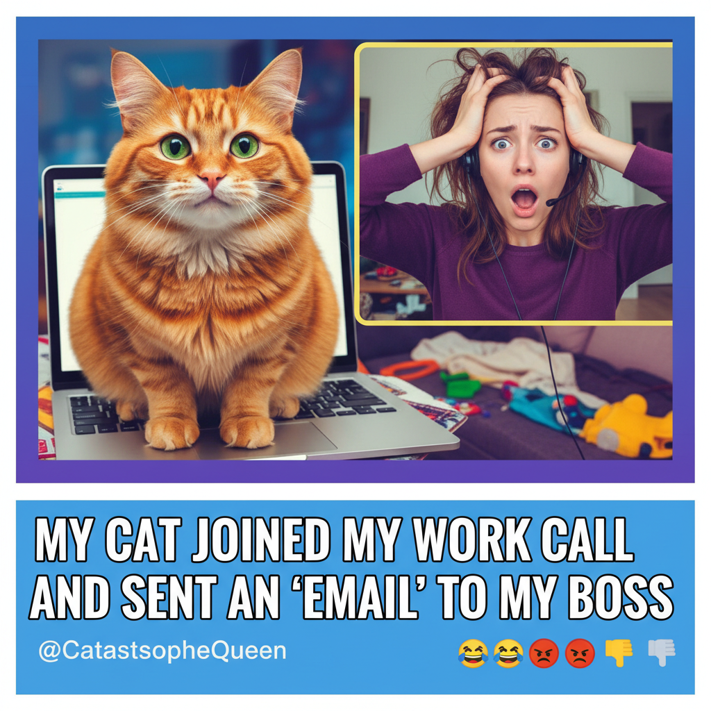 My cat just walked across my keyboard during a Zoom meeting. Boss thinks I'm fluent in meows.