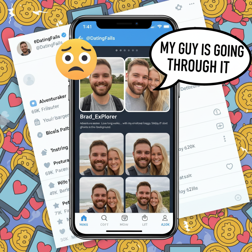Matched with someone who only posts pics with their ex. Is this a warning or a challenge?