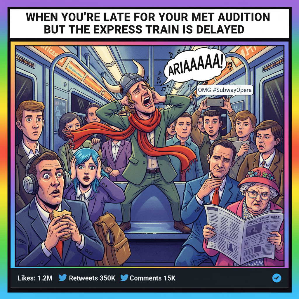 Just witnessed a full-on opera performance on the subway. Peak public transport.