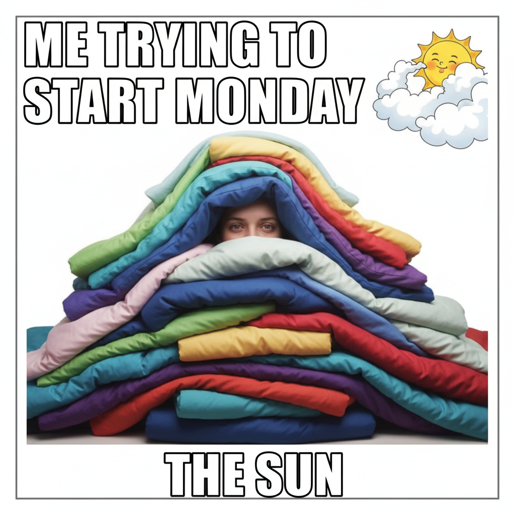 Seasonal depression hitting like a weighted blanket you can't escape. Send coffee & sunshine.