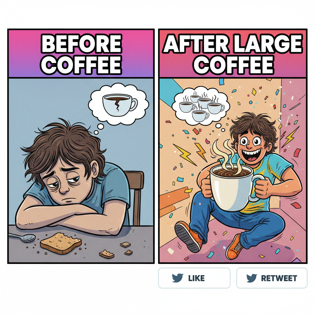My blood type is coffee. My personality is also coffee.