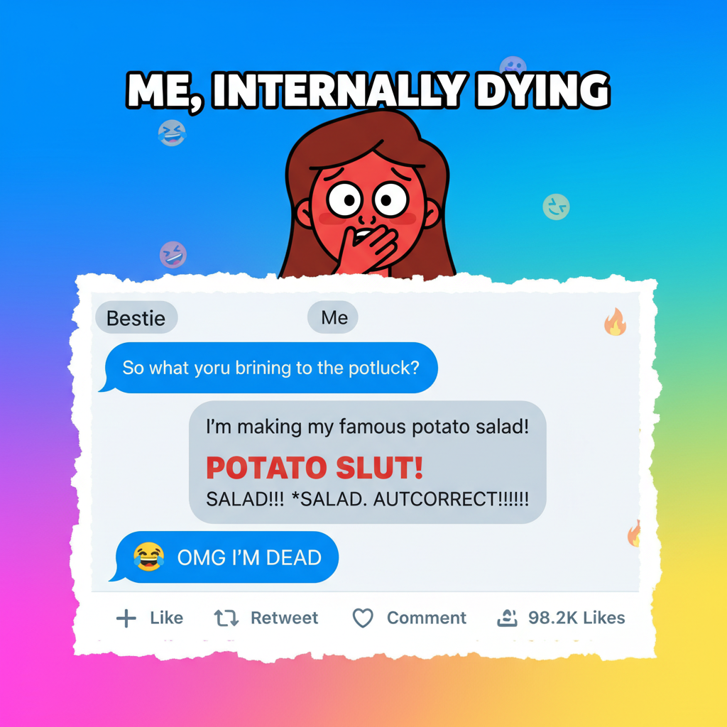 Autocorrect just changed 'meeting' to 'meating.' My boss is gonna love this.