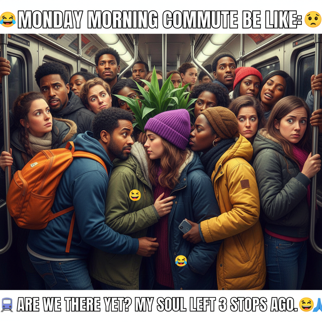 Public transport is just a social experiment on how much personal space we need.