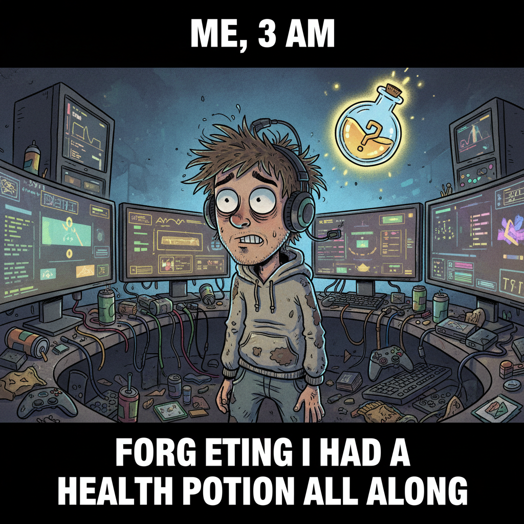 My brain trying to remember where I left my potion after a boss fight